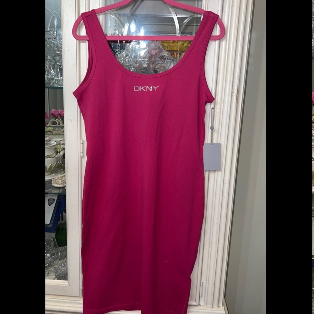 💗 New DKNY body con tank dress size L